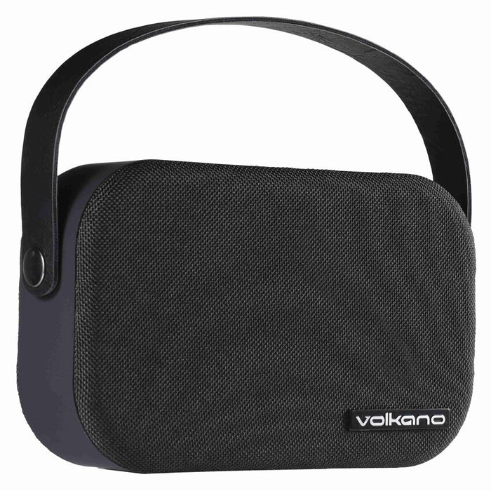 Volkano Fabric Series Bluetooth Portable Speaker - Black - VOLK-FABRIC/BLK